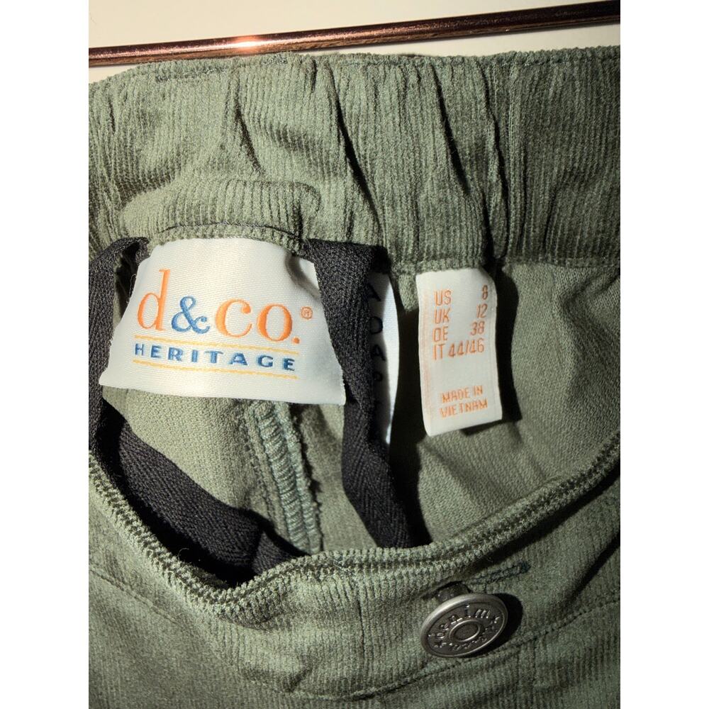 D&Co. Heritage Adaptive Olive Green Straight Leg Jeans Size 8 NWT - Picture 3 of 5